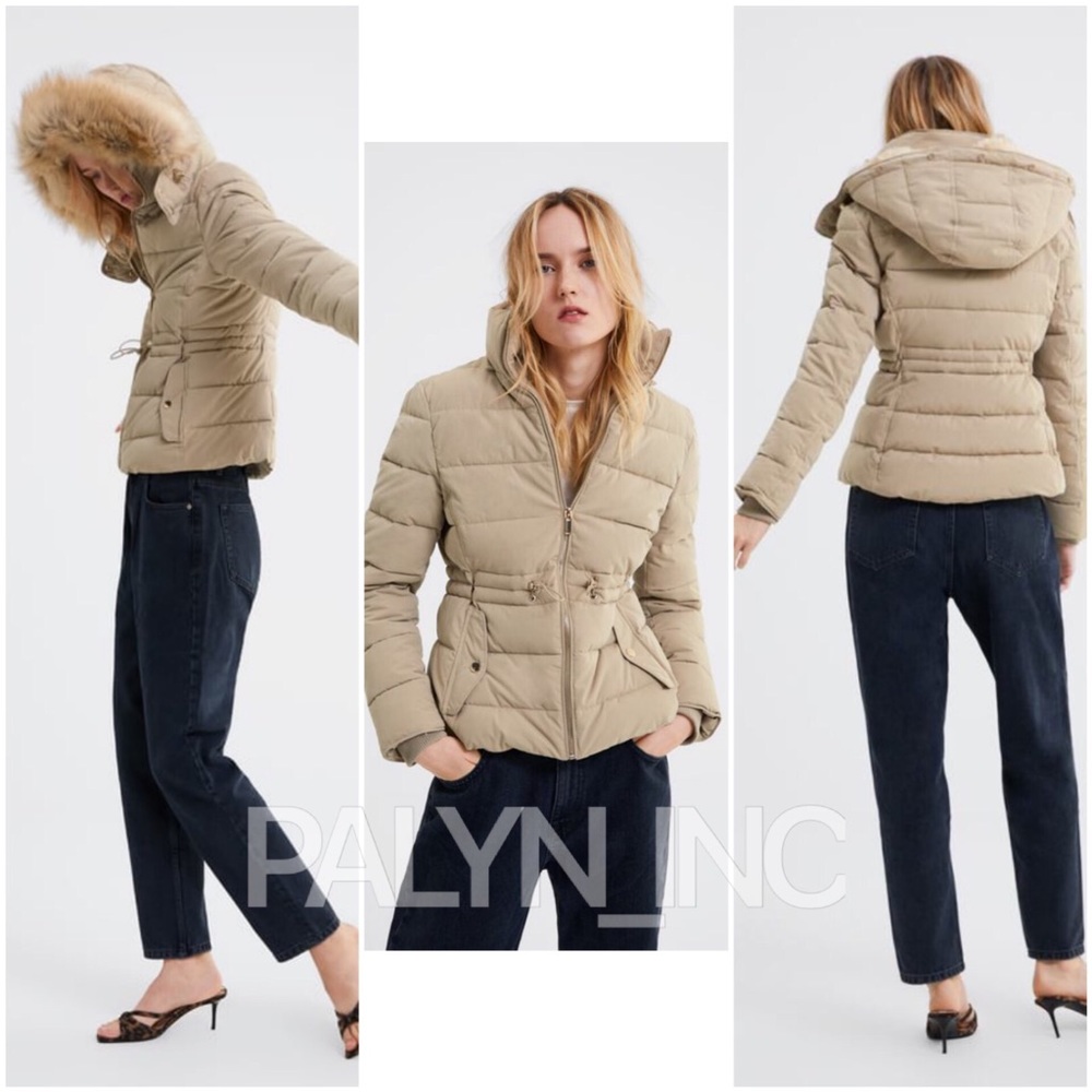 ❤️ZARA WATER RESISTANT PUFFER JACKET WITH HOOD
